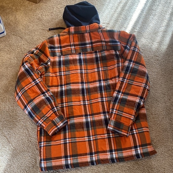 Legendary Whitetails Maplewood Hooded Flannel Shirt Jacket Tomahawk Plaid Sz LT - Picture 10 of 10